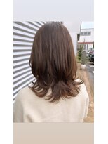 アンブル ヘアデザインアンドヒーリング 喜多町店(Amble hair design&healing) ミディアムレイヤー