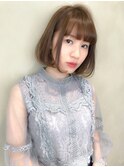 【遠藤】ナチュラルワンカールボブ20代30代40代切りっぱなし