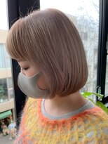 ビハインドザカーテン(BEHIND THE CURTAIN)&nbsp;ボブ×ベージュカラー