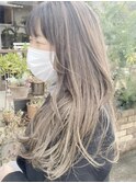 ロングヘア×アッシュベージュ☆☆