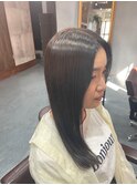 #髪質改善#継続#艶カラー#センターパート#レイヤーカット