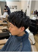 マッシュゆるパーマ