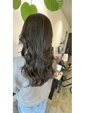 エファッセ 伊奈店(efface) レイヤーロング×アイスグレージュ×ゆる巻きロング×ナチュラル