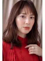 カバーヘア ブリス 大宮西口(COVER HAIR bliss) レッドブラウン顔周りレイヤーこなれヘアTb6大宮20代30代40代