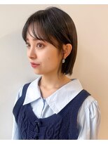 ラフ フロム ガーデン(Laf from GARDEN)&nbsp;ショートヘア/レイヤーカット/ウェットヘア/ダークアッシュ