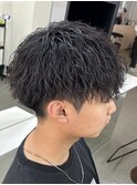 メンズマッシュ　ツイストスパイラルパーマ