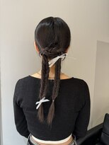 ゼスト 三鷹店(ZEST) 三つ編みアレンジ ヘアセット 吉祥寺 三鷹 あ