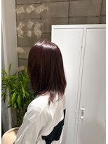 ワッカ(wacca)&nbsp;セミロング　レイヤーカット　ピンクベージュ　髪質改善