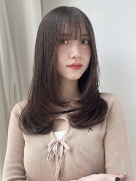 バイオレット 表参道店(Violet) ラベンダーベージュレイヤーカット韓国ヘア