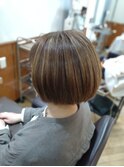 【立川  ハイライトイノアカラーショート 30代40代50代60代】