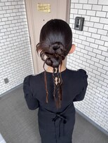 ソノ(sono) カチモリヘア 三つ編み アップスタイル 参列ヘア イベントヘア