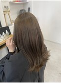 髪質改善ストレート　縮毛矯正カラー