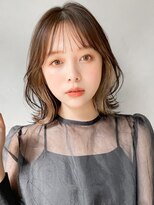 ミニウルフうるツヤサイドバングくびれヘア前髪#206f0615