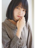あご下ボブ×ラベンダーグレー