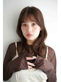 くびレイヤーエモージュ前髪モテベージュレイヤーミディ/高円寺
