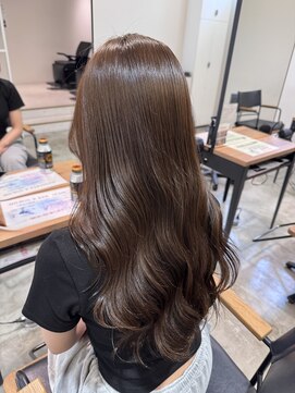 グランデュール 浜松小豆餅店(GRANDEUR) ブリーチなし 明るめオリーブカラー