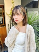 ルービック 梅田茶屋町(Rubik)&nbsp;【インナーカラー×くびれボブ】ナチュラルハイライトボブ