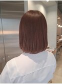 秋の暗めカラー◎艶感モカブラウンで大人美人ヘア