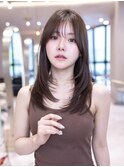 20代30代くびれ韓国風レイヤーカット美髪質改善ストレート