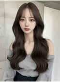 韓国/小顔/黒髪/ココアベージュ/銀座/レイヤーカット