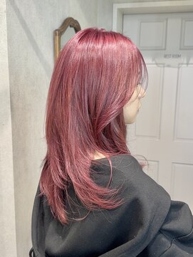 ゼスト クレス(ZEST Cres) 【立川cres奈佳子】ピンクカラー、ケアブリーチでダブルカラー