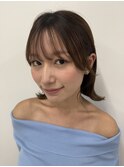 カジュアルなのに雰囲気満点な切りっぱなしボブ