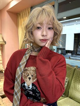 ロチカバイドールヘアー 心斎橋(Rotika by Doll hair) ふわふわハイトーンbob♪