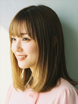 コトナ 越谷店 セミロング20代30代ストレートレイヤー前髪なし前髪あり越谷