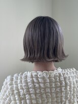 エクファ ヘア シェリル 草津 南草津店(ex-fa hair cherir) ミルクティーブロンド/ダークブルー/デジタルパーマ/南草津