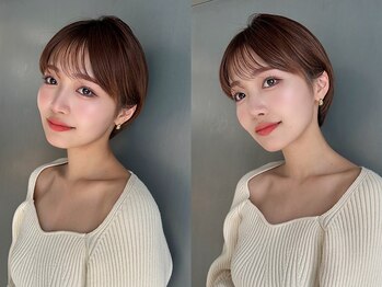 全席個室美容室 Zina 新越谷 髪質改善＆トリートメント【6月11日OPEN（予定）】の写真/[#似合わせカット］【似合わせカット+アイロン仕上げ＆レクチャー♪￥5400】今季マストな抜け感ショート