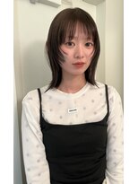 ニューオーセンティック(New Authentic)&nbsp;チョコブラウン×顔周りレイヤー
