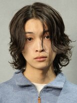 アンサー 原宿(ANSWER)&nbsp;原宿メンズボブメンズミディアムセンターパートニュアンスパーマ