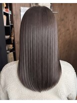 零秒女髪 千里丘店&nbsp;上品な艶髪まとまりセミロング美髪カラー髪質改善髪質改善カラー
