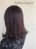 ヘアーワークス ジジ(HAIR works JIJI) ナチュラルブラウンピンク