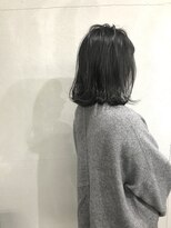 エヌ(N) N/92co. 切りっぱなしボブ×オリーブグレージュ