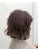 noble.【野江/関目】外ハネボブ×ピンクベージュ