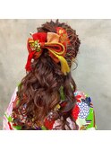 【Bormee】結婚式、卒業式に♪ハーフアップパーティースタイル※
