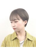 ミルクティベージュタイトショートスタイル【林京平】