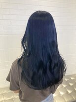 ゲーム 原宿店(GAME)&nbsp;ネイビー/ターコイズ/ダブルカラー/ケアブリーチ/髪質改善/原宿