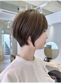 小顔可愛い大人ショートボブ