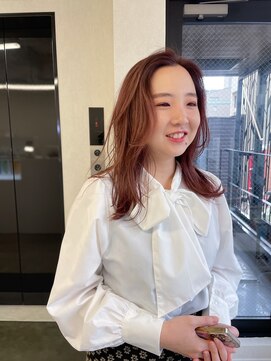 キジ(kiji) ピンクベージュ / ラベンダーカラー / ミディアムレイヤー