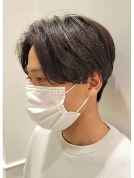 六本木美容室 白金店 ビジネス/センターパート/マッシュ/黒髪/ツーブロック/ショート