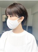 暗めカラーグランマッシュデザインカラーフェイスフレーミング