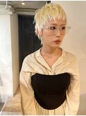 【blond】ベリーショート/ケアブリーチ/ブロンドヘア