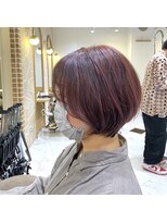 カーサ 西大寺南ロータリー店(casa)&nbsp;ピンクハイライト＋丸みショートボブ