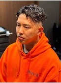 フェードカット ツイストスパイラルパーマ ベリーショート