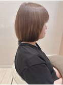 ミニボブ美髪オフィスヘア童顔アラサー似合わせカットブラウン