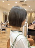 ナチュラルストレートパーマボブ縮毛矯正 髪質改善 切りっぱなし