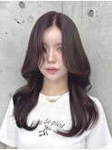 流れるお顔まわりカットくびれヘア*ココアブラウン*RINA