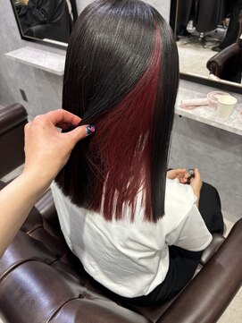 グラッジ 池袋(GLADGE) インナーカラー×ボルドー